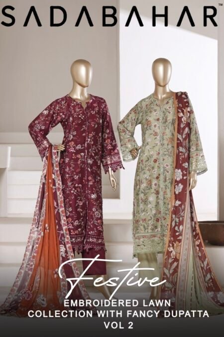 Sadabahar Embroidered Lawn Collection